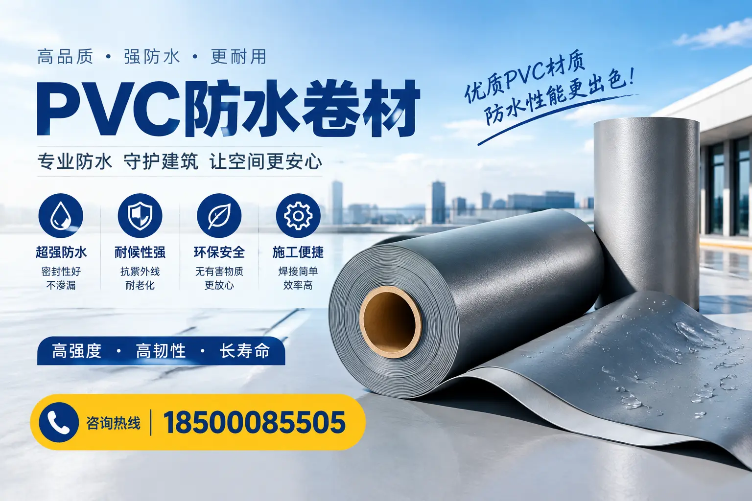 如何判断PVC防水卷材的质量优劣？莆田选购技巧